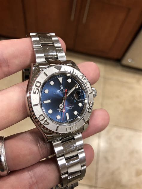 rolex yachtmaster blue dial review|Rolex yacht master 40 116622.